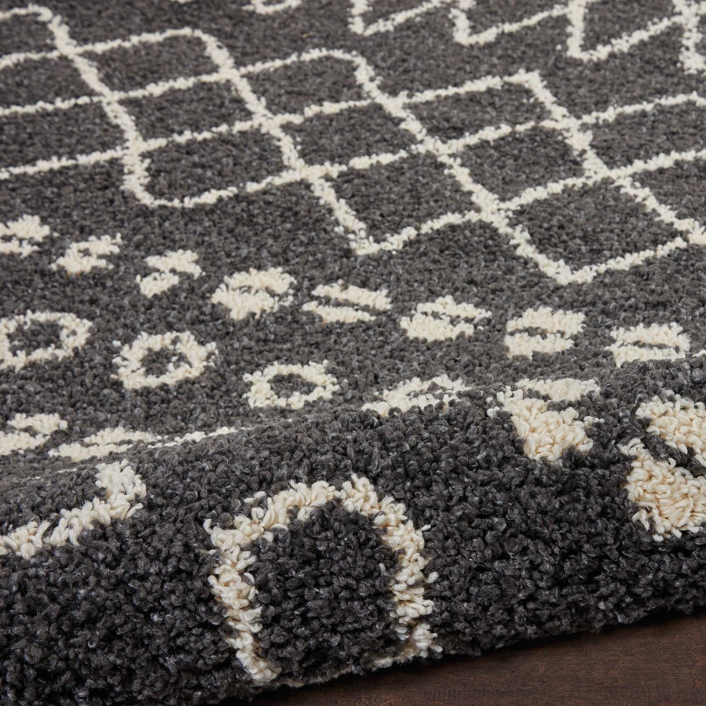 Nourison Home Moroccan Shag  Charcoal  Transitional