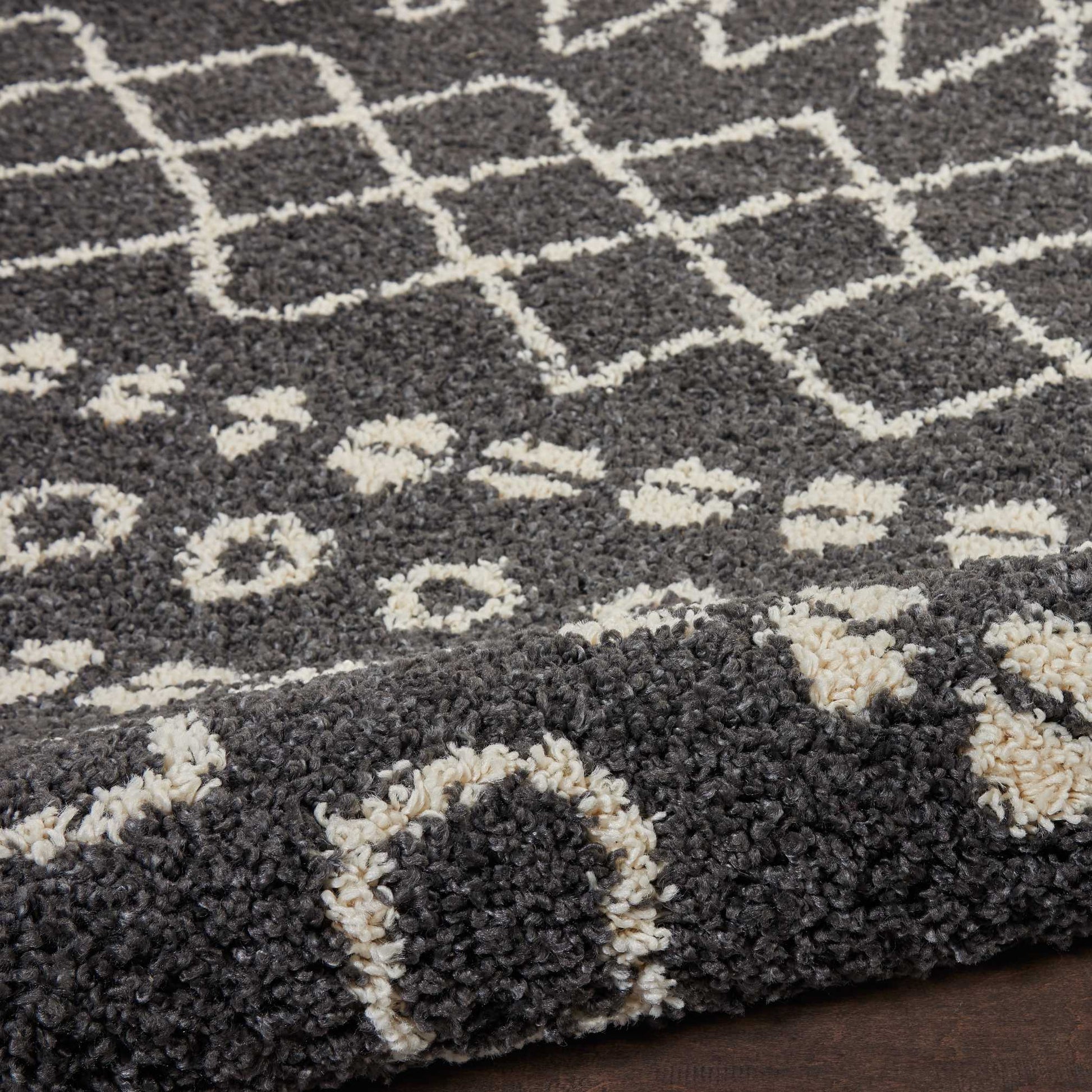 Nourison Home Moroccan Shag  Charcoal  Transitional