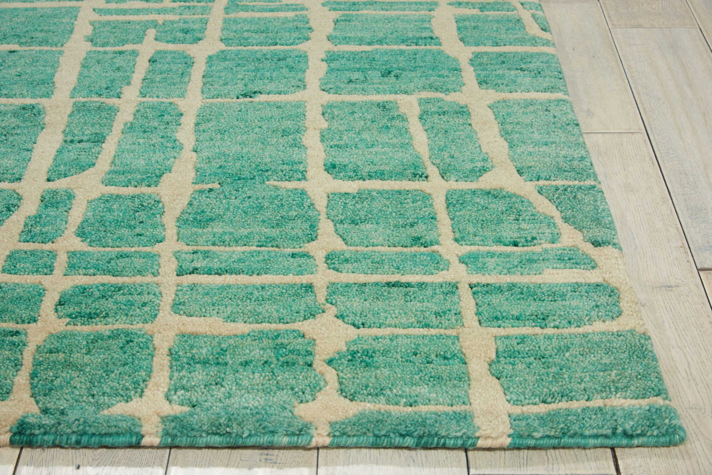 Nourison Home Tahoe Modern  Turqoise Green  Contemporary