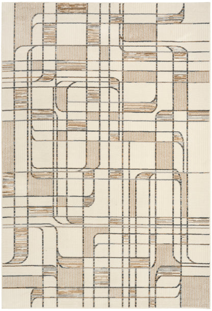 Nourison Home Nordic NRC17 Ivory Multicolor Contemporary Power-loomed Rug