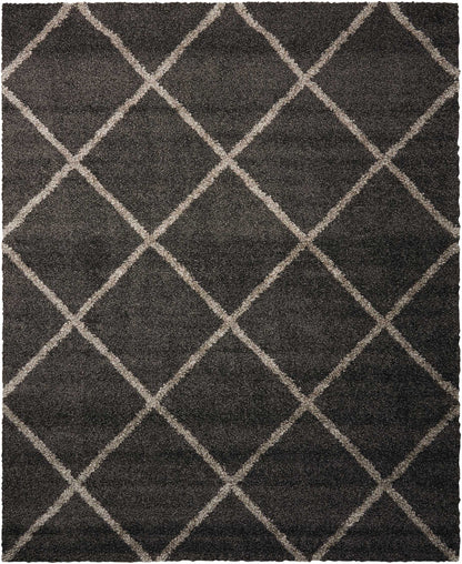 Nourison Home Brisbane BRI03 Charcoal Contemporary Power-loomed Rug
