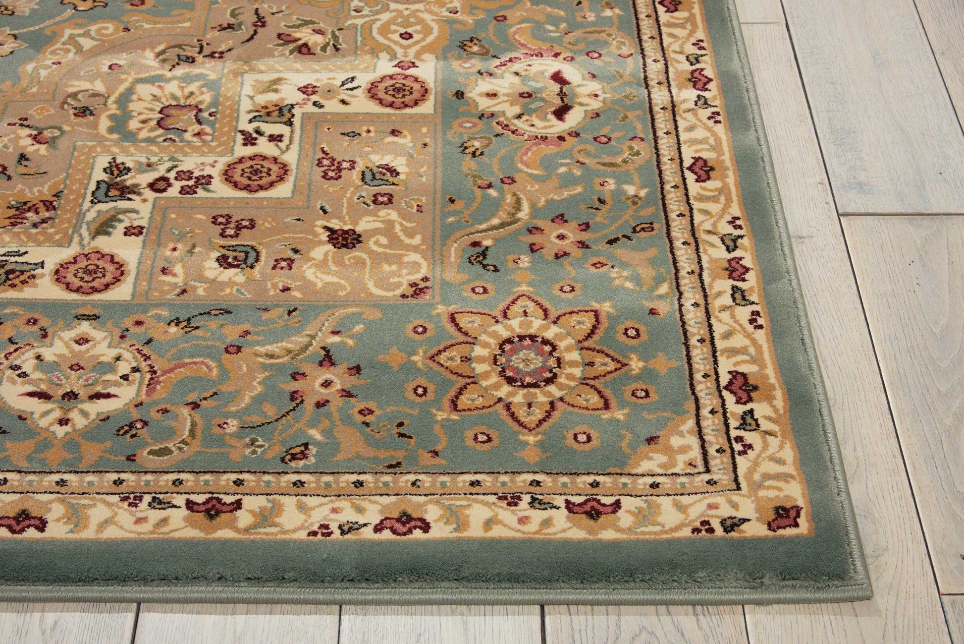 Nourison Home Antiquities  Slate Blue  Traditional