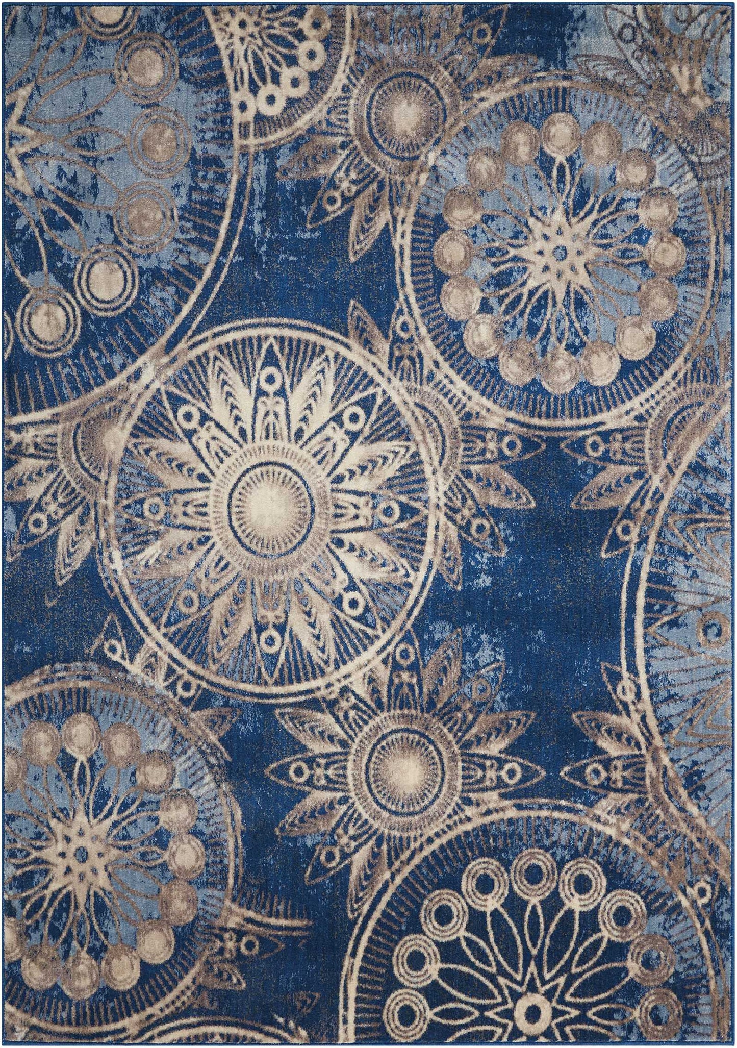 Nourison Home Somerset ST764 Denim Contemporary Power-loomed Rug