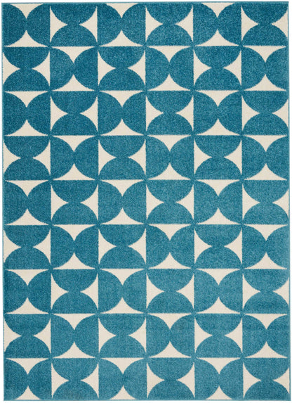 Nourison Home Harper DS301 Blue Contemporary Power-loomed Rug