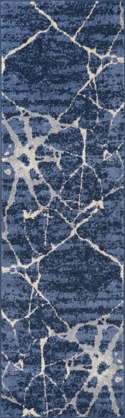 Calvin Klein River Flow RFV05 Blue Contemporary Power-loomed Rug