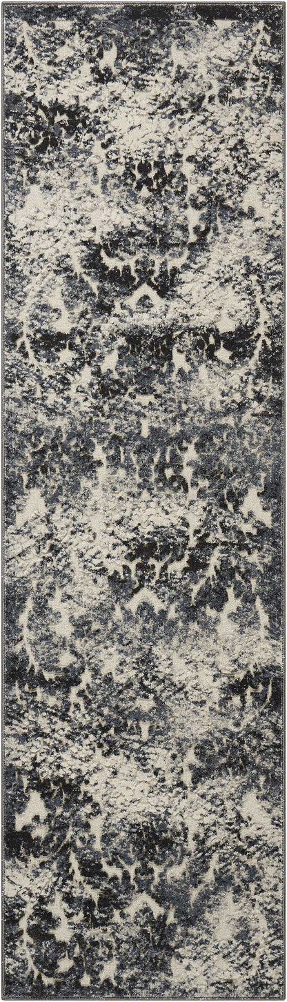 Michael Amini Gleam MA603 Ivory Slate Contemporary Power-loomed Rug