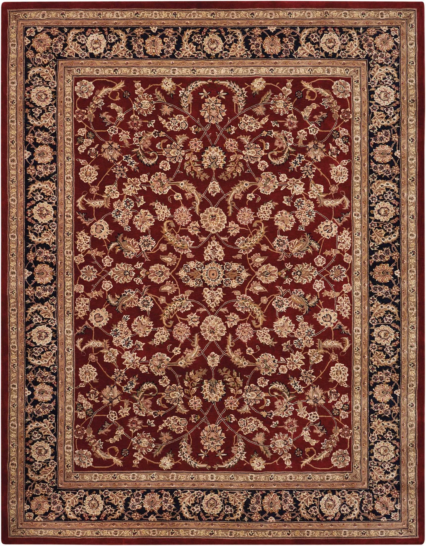 Nourison Home Nourison 2000 2002 Burgundy Traditional Tufted Rug