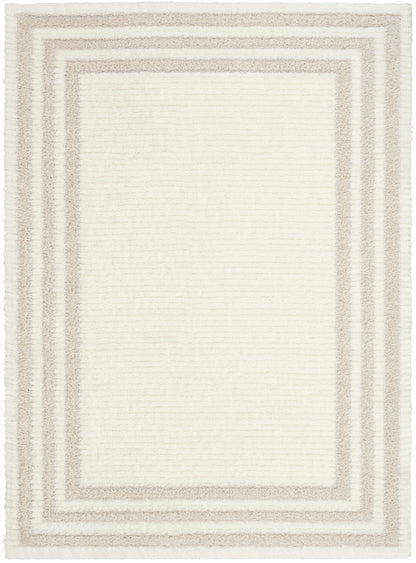 Nourison Home Pacific Shag PCS03 Ivory Beige Contemporary Power-loomed Rug