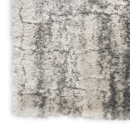 Nourison Home Dreamy Shag  Ivory Charcoal  Contemporary