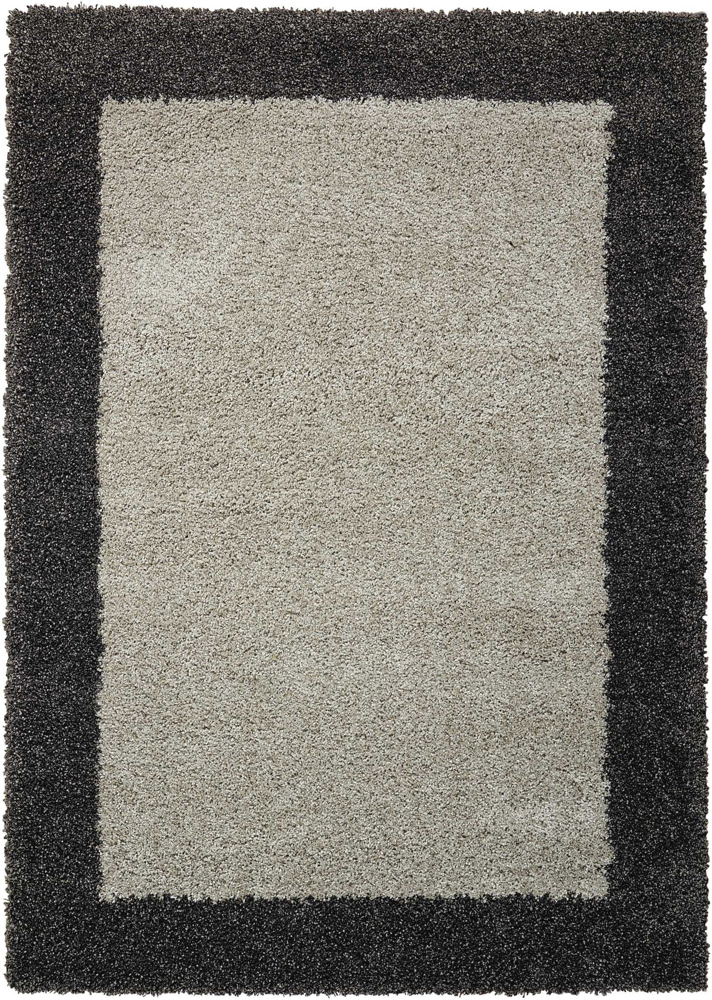 Nourison Home Amore AMOR5 Silver Charcoal Contemporary Power-loomed Rug