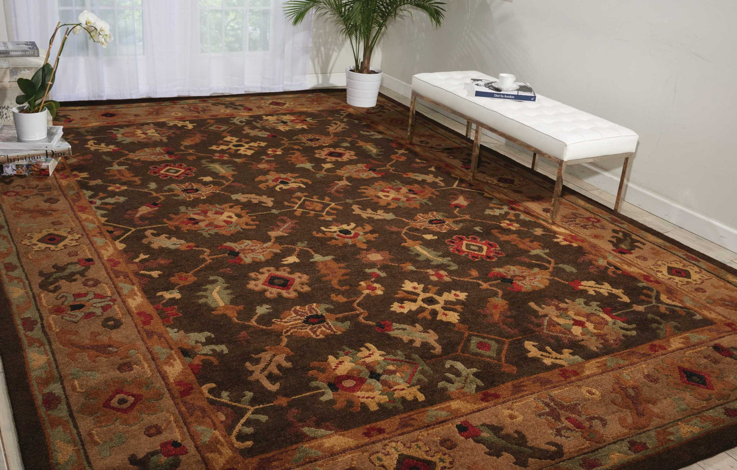 Nourison Home Tahoe  Espresso  Traditional