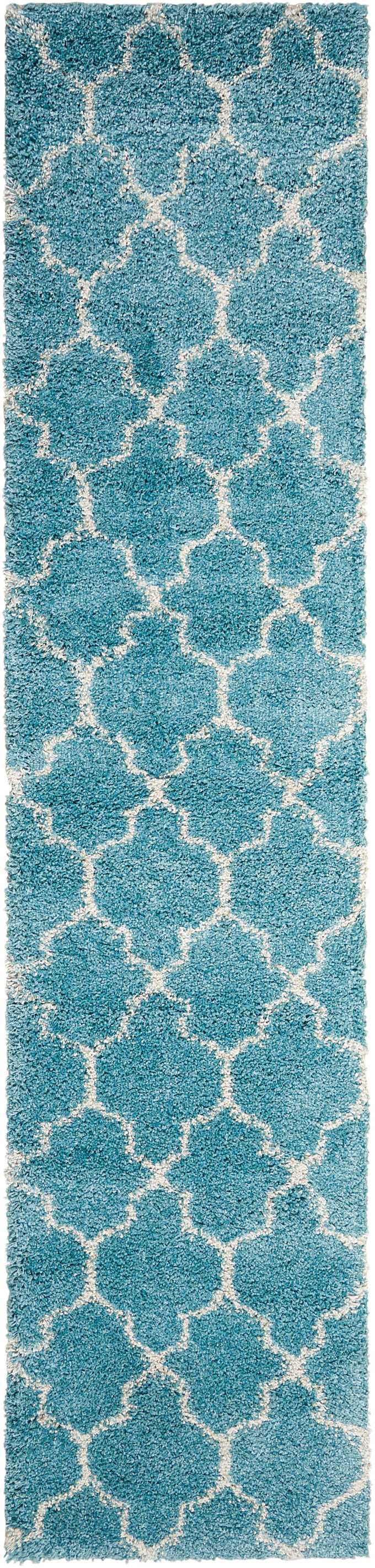 Nourison Home Amore AMOR2 Aqua Contemporary Power-loomed Rug
