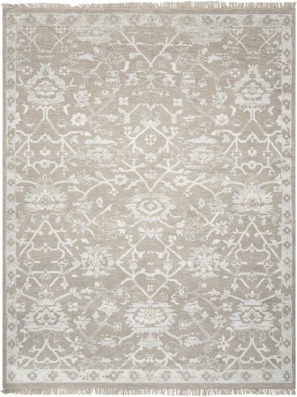Nourison Home Elan ELN05 Grey Traditional Knotted Rug