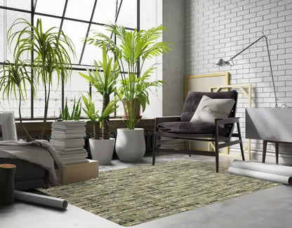 Oriental Weavers SENECA SE01A Beige Green Casual Power-Loomed Rug