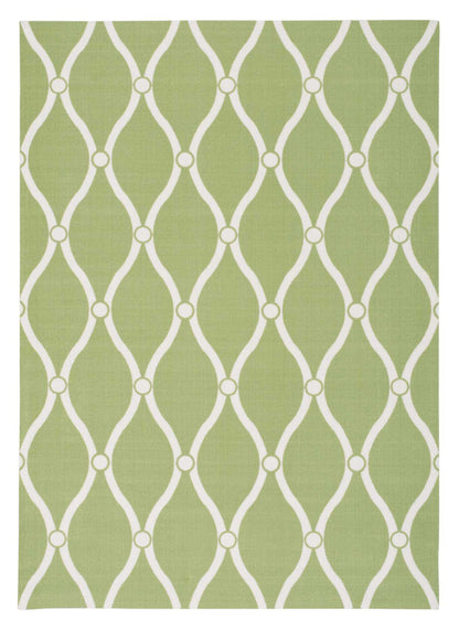 Nourison Home Home & Garden RS089 Green Transitional Power-loomed Rug