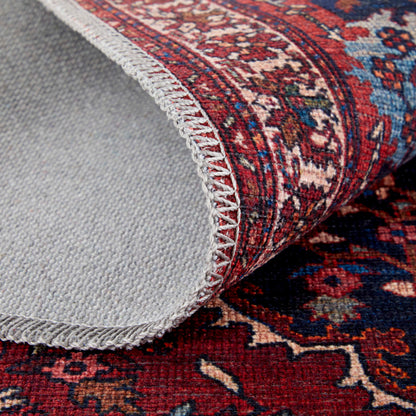 Feizy Rawlins  Red Navy Transitional/Bohemian & Eclectic/Vintage