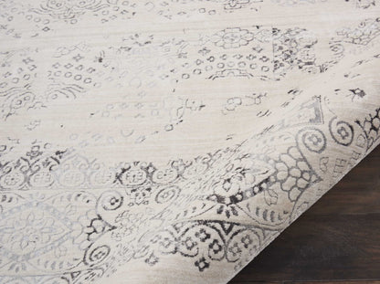 Nourison Home Silver Screen  Ivory Grey  Transitional