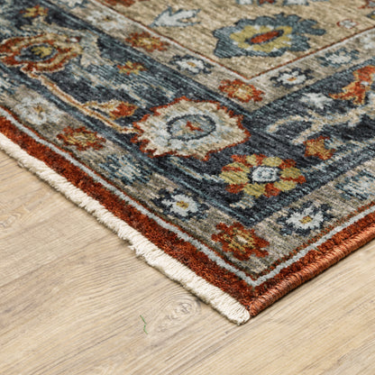 Oriental Weavers Aberdeen  Red Blue Traditional