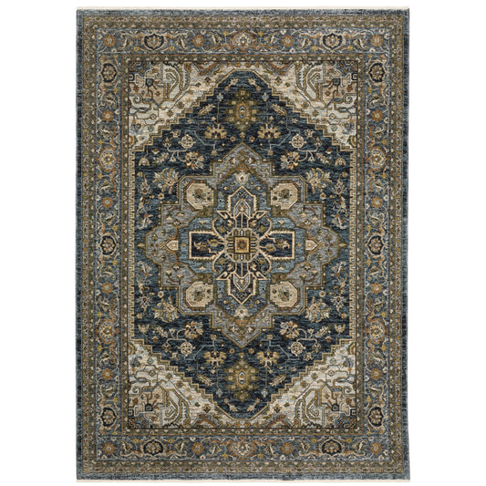 Oriental Weavers Aberdeen  Blue Taupe Traditional
