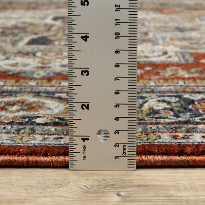 Oriental Weavers Aberdeen  Red Taupe Traditional