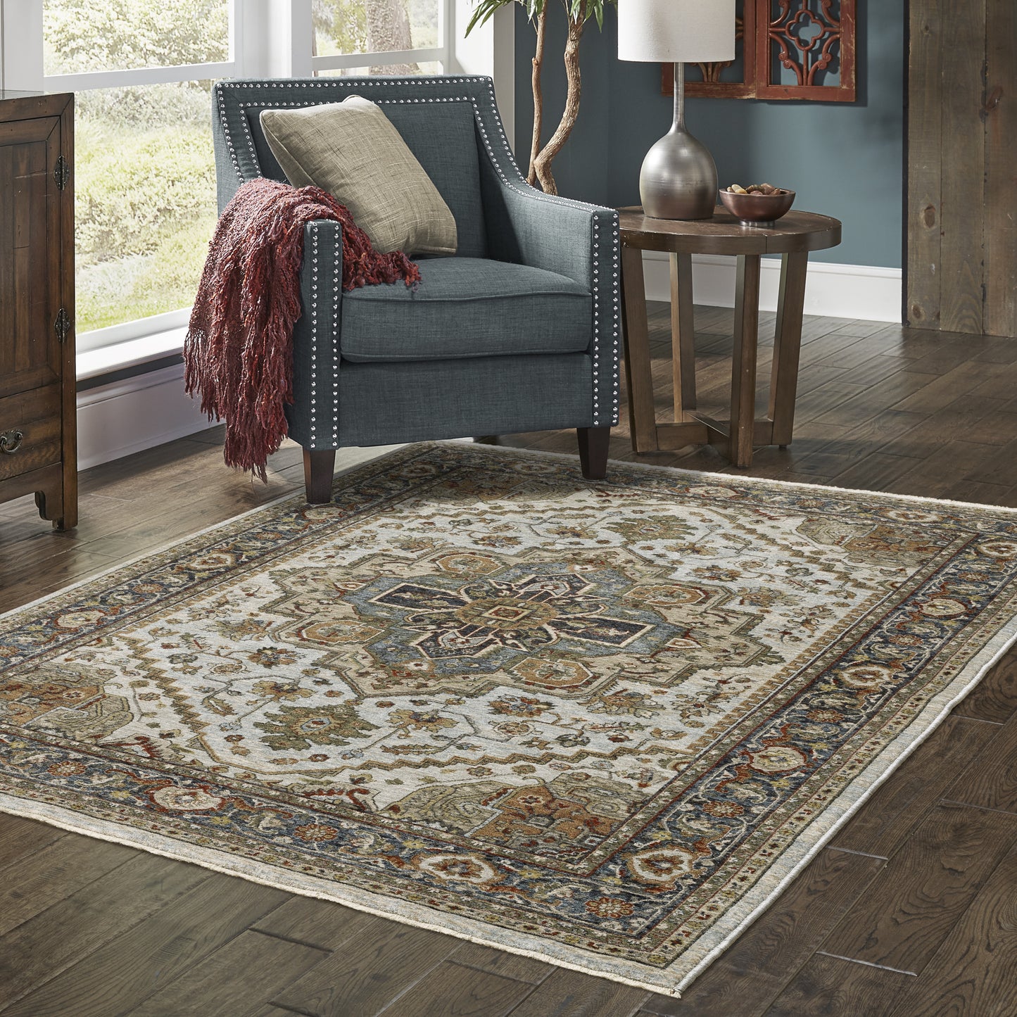 Oriental Weavers Aberdeen  Beige Blue Traditional