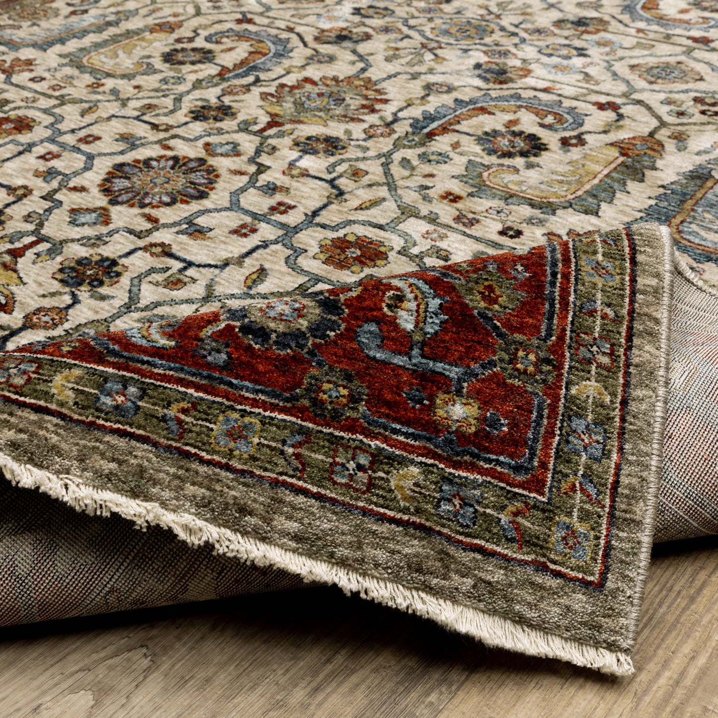 Oriental Weavers Aberdeen  Ivory Red Traditional