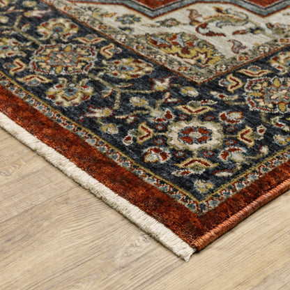 Oriental Weavers Aberdeen  Red Blue Traditional