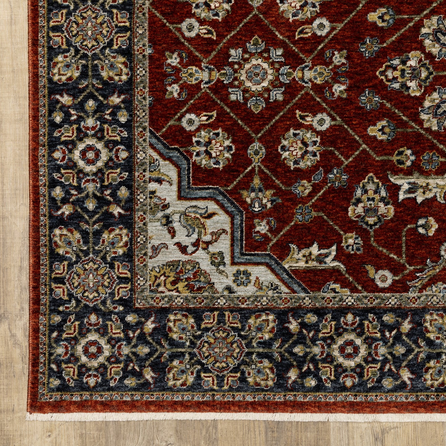 Oriental Weavers Aberdeen  Red Blue Traditional