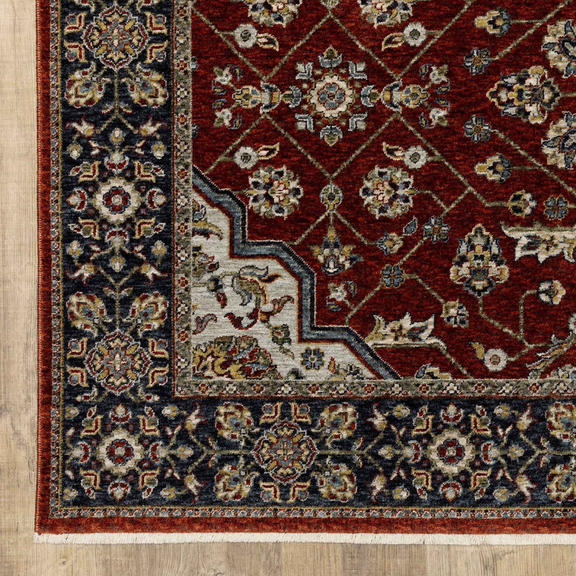 Oriental Weavers Aberdeen  Red Blue Traditional