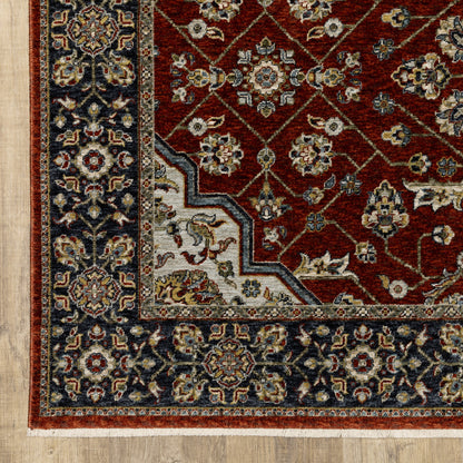 Oriental Weavers Aberdeen  Red Blue Traditional