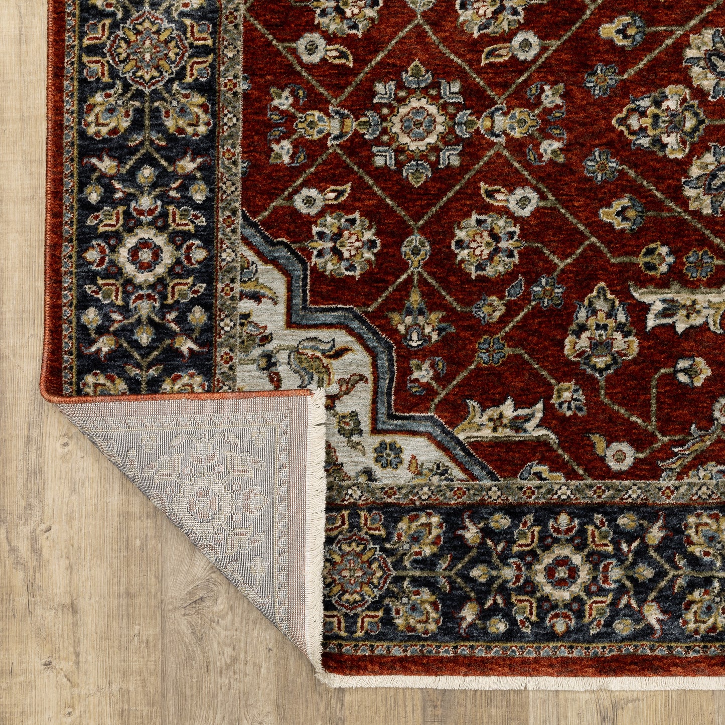 Oriental Weavers Aberdeen  Red Blue Traditional