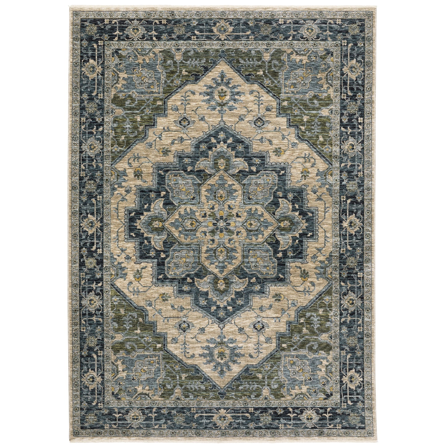 Oriental Weavers Aberdeen  Blue Beige Traditional