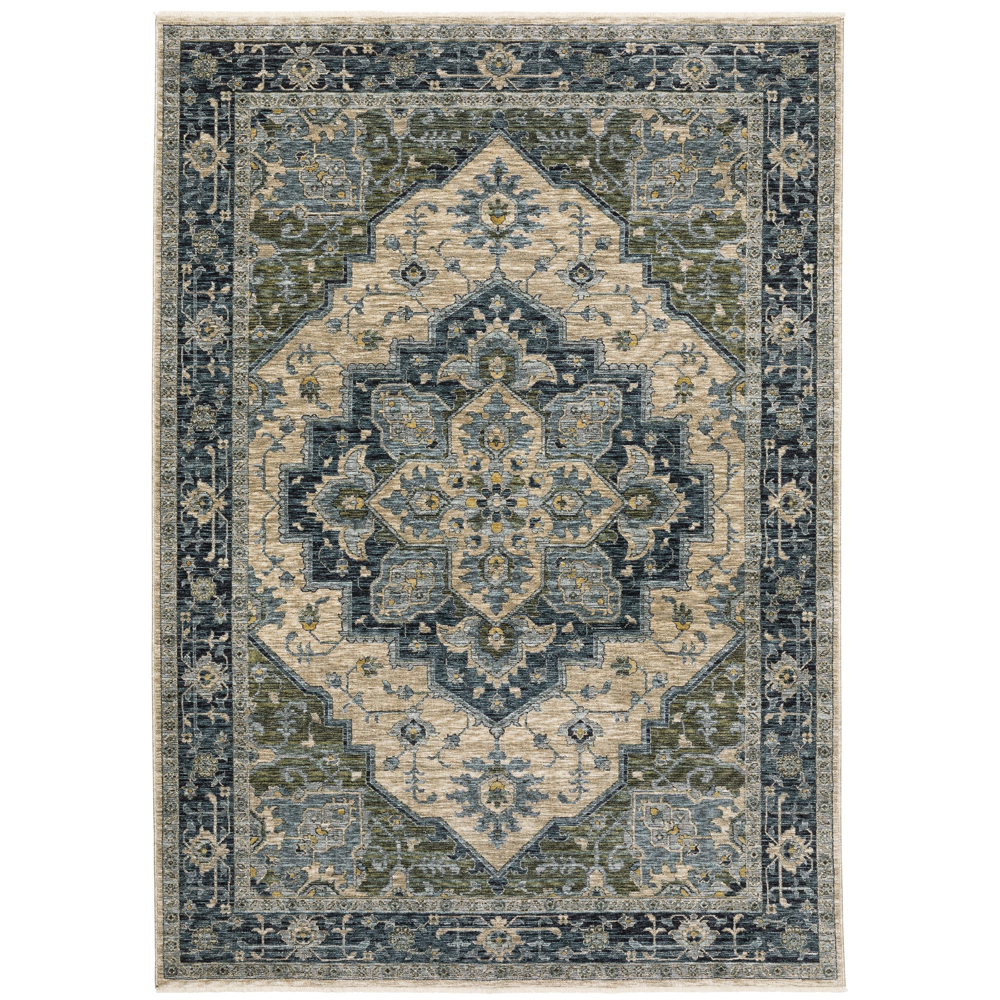 Oriental Weavers Aberdeen  Blue Beige Traditional