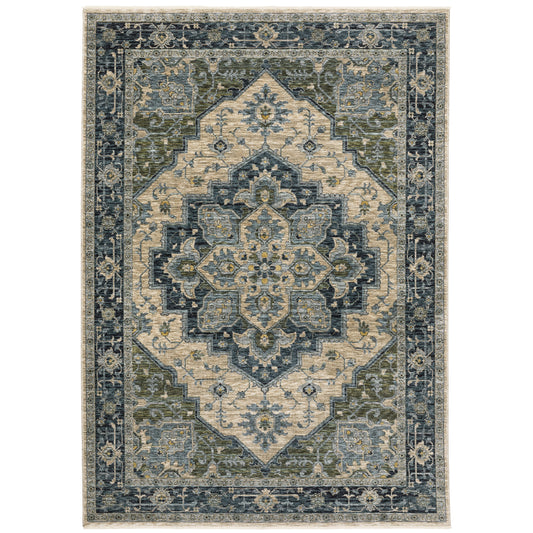 Oriental Weavers Aberdeen  Blue Beige Traditional