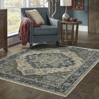 Oriental Weavers Aberdeen  Blue Beige Traditional