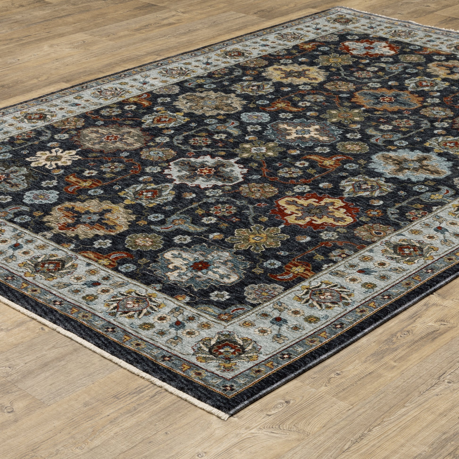 Oriental Weavers Aberdeen  Blue Multi Traditional
