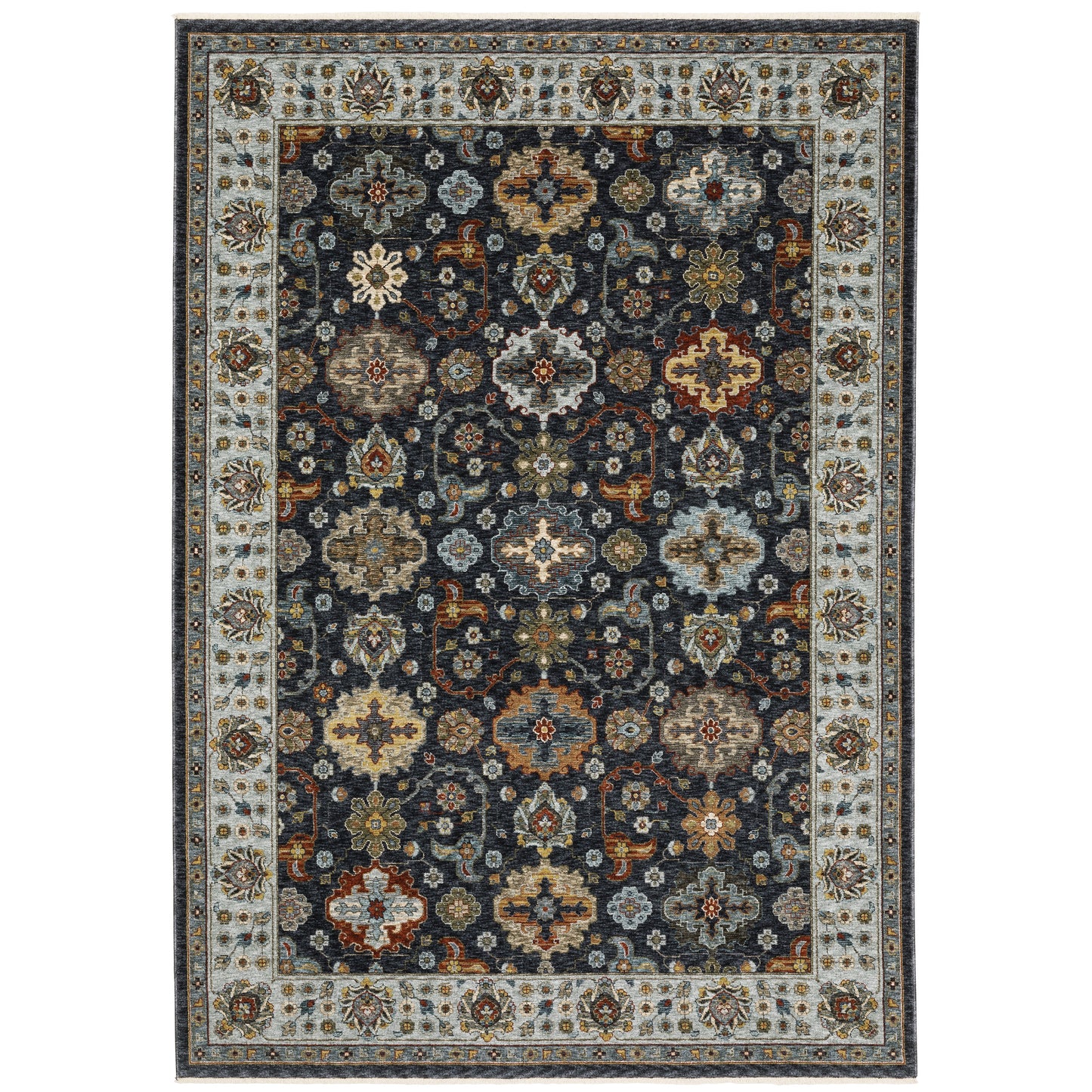 Oriental Weavers Aberdeen  Blue Multi Traditional
