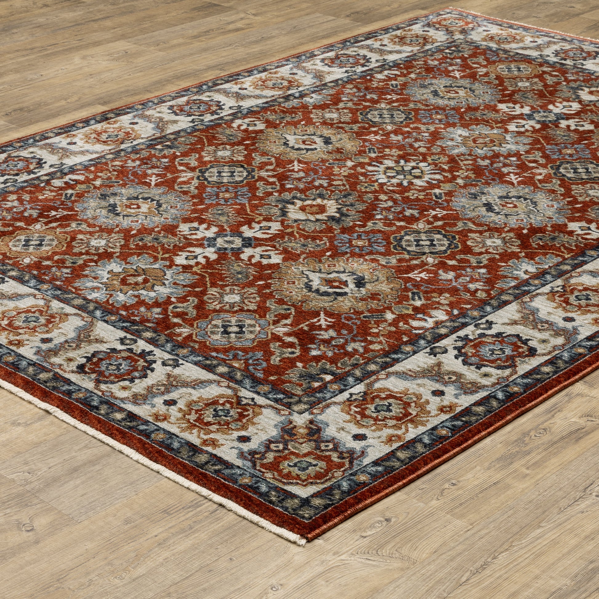 Oriental Weavers Aberdeen  Red Ivory Traditional