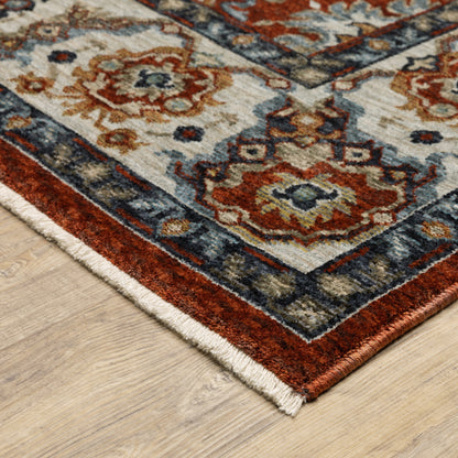 Oriental Weavers Aberdeen  Red Ivory Traditional