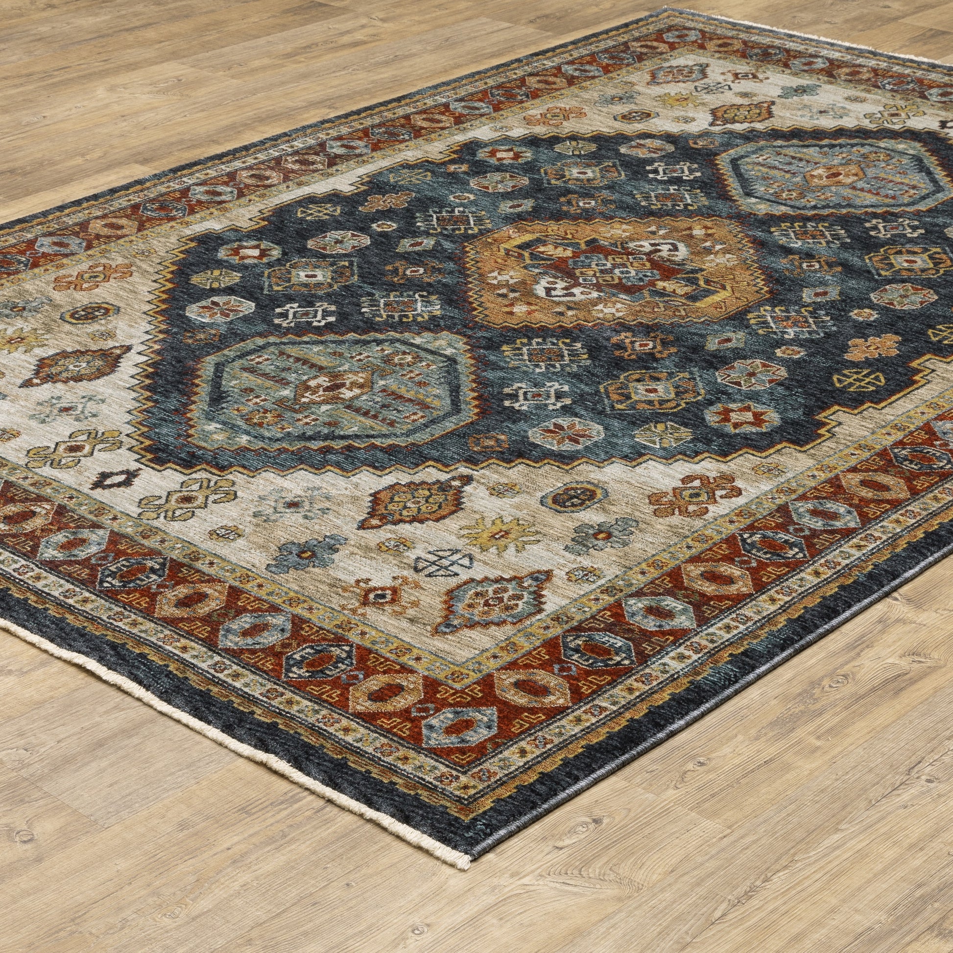 Oriental Weavers Aberdeen  Blue Multi Traditional