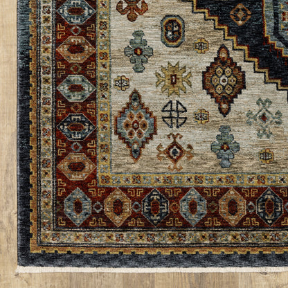 Oriental Weavers Aberdeen  Blue Multi Traditional