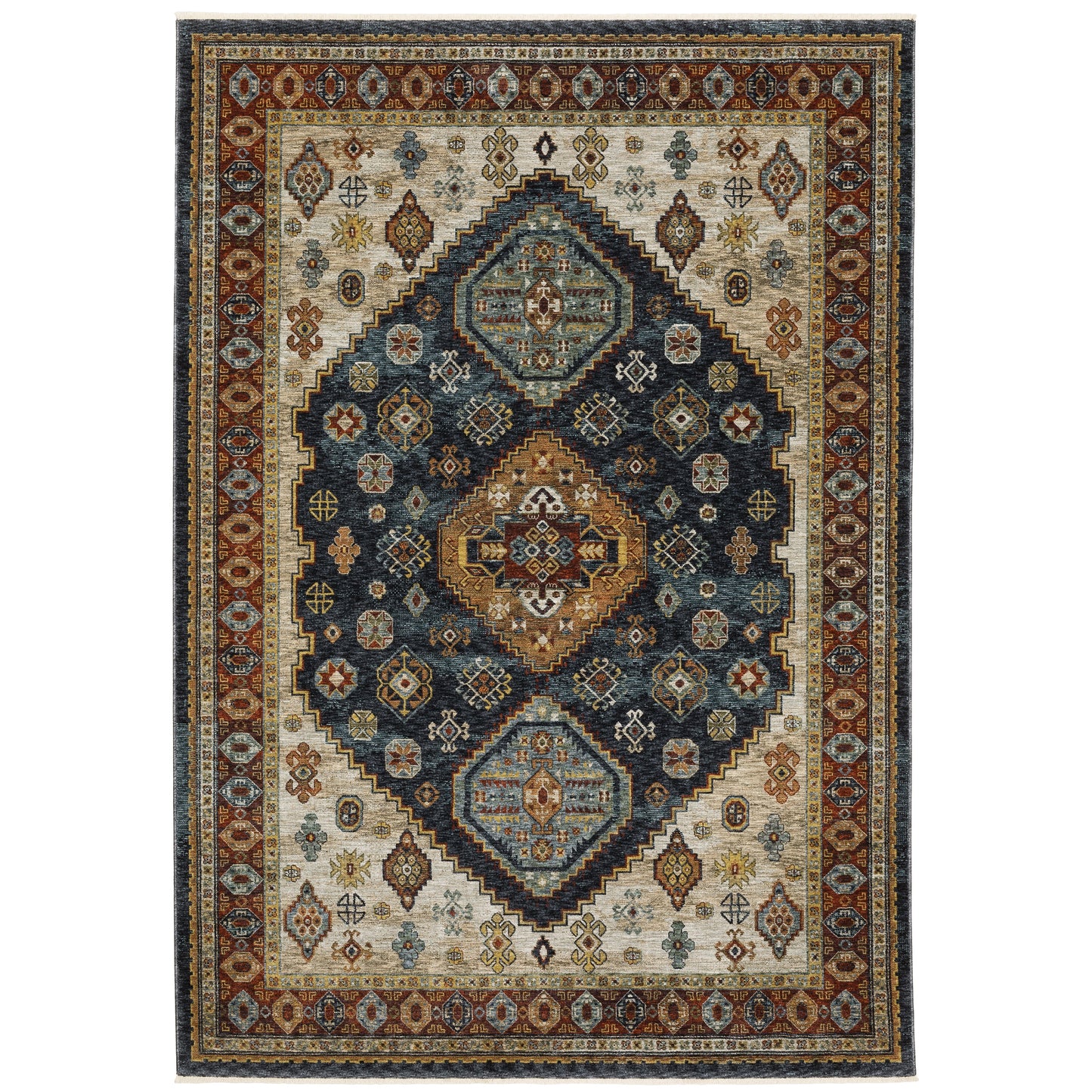 Oriental Weavers Aberdeen  Blue Multi Traditional