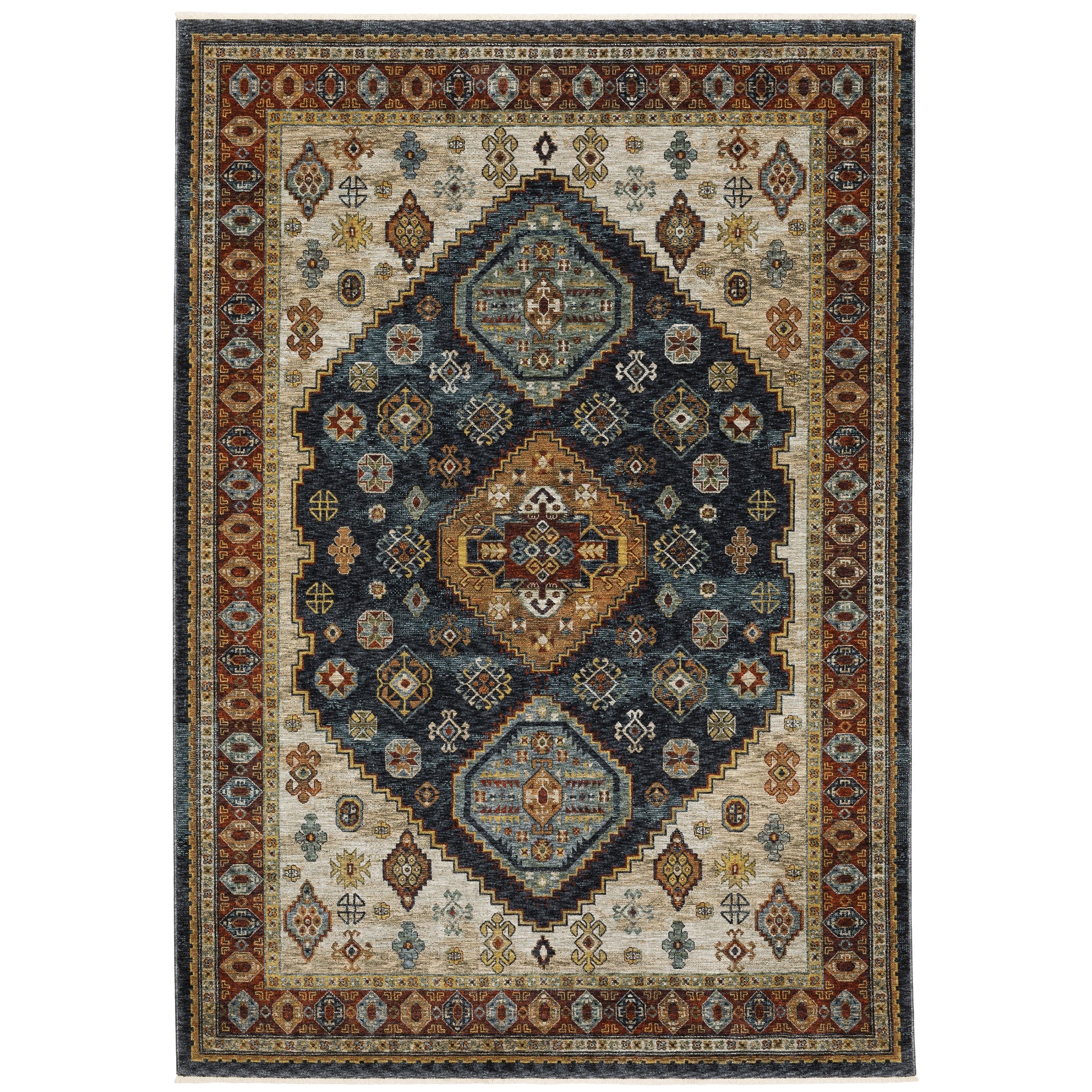 Oriental Weavers Aberdeen  Blue Multi Traditional