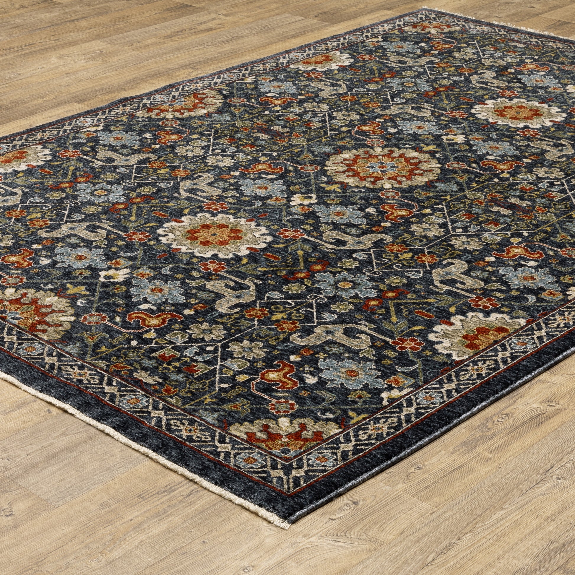 Oriental Weavers Aberdeen  Blue Multi Traditional