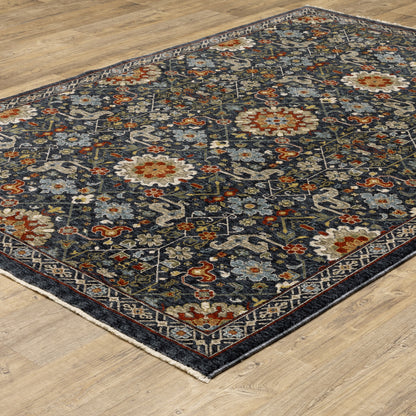 Oriental Weavers Aberdeen  Blue Multi Traditional