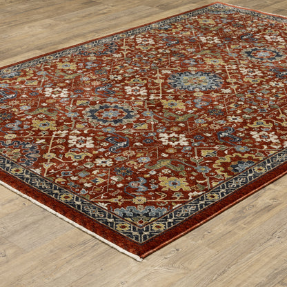 Oriental Weavers Aberdeen  Red Multi Traditional