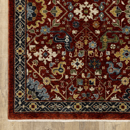 Oriental Weavers Aberdeen  Red Multi Traditional