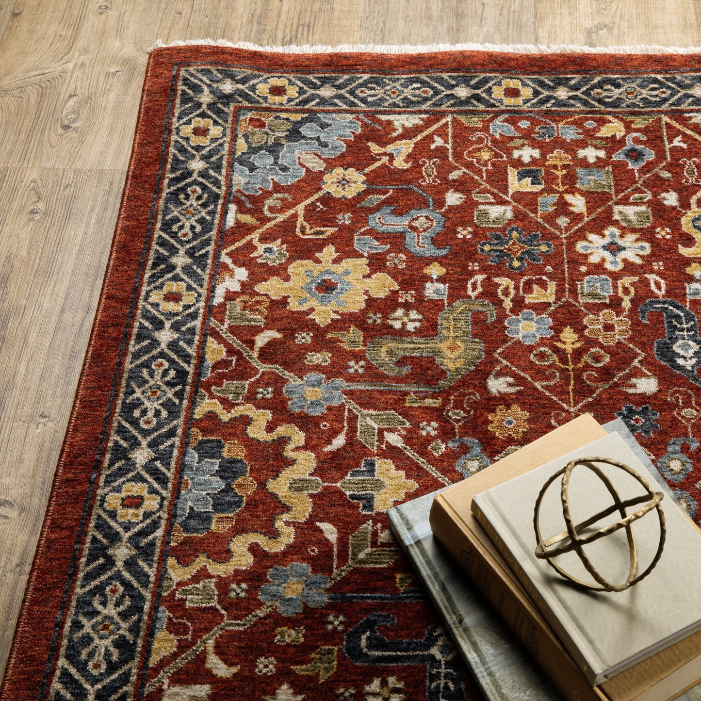 Oriental Weavers Aberdeen  Red Multi Traditional