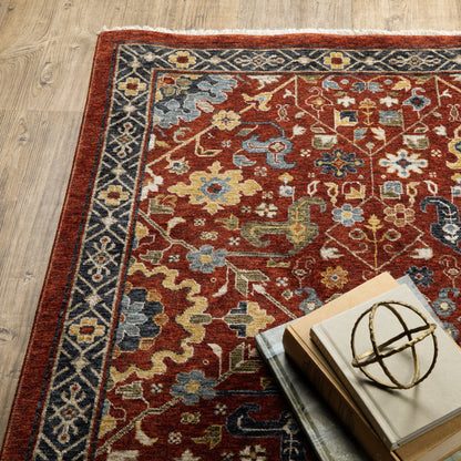 Oriental Weavers Aberdeen  Red Multi Traditional