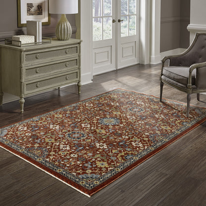 Oriental Weavers Aberdeen  Red Multi Traditional